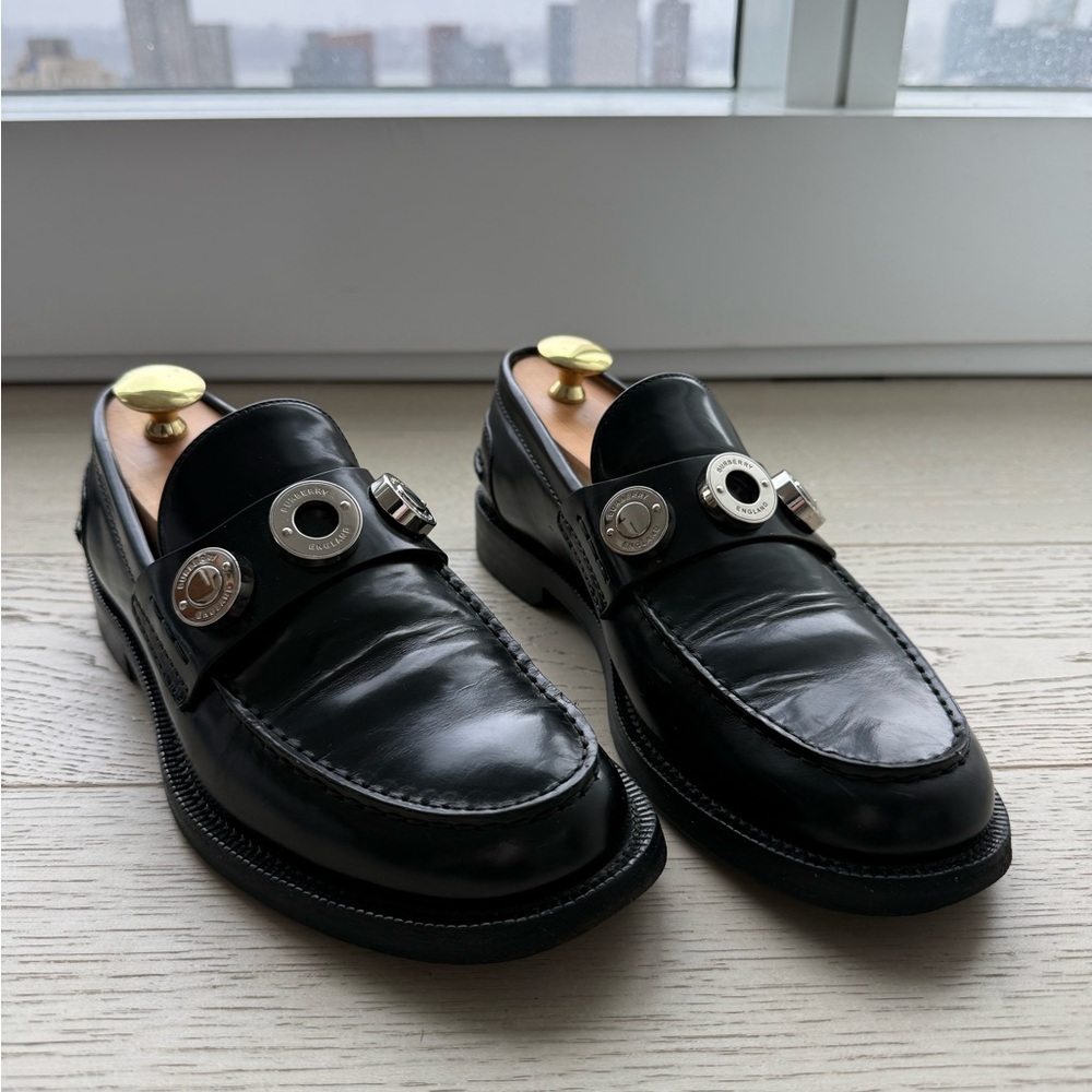 Burberry Black Leather Classic Loafers - Picture 2 of 6
